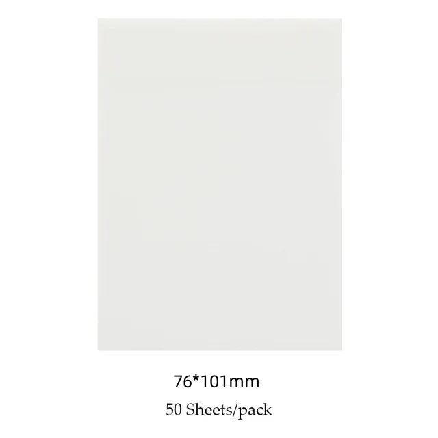 50 Sheets Creative Transparent PET Waterproof Sticky Notes Notepads - School Stationery & Office Supplies