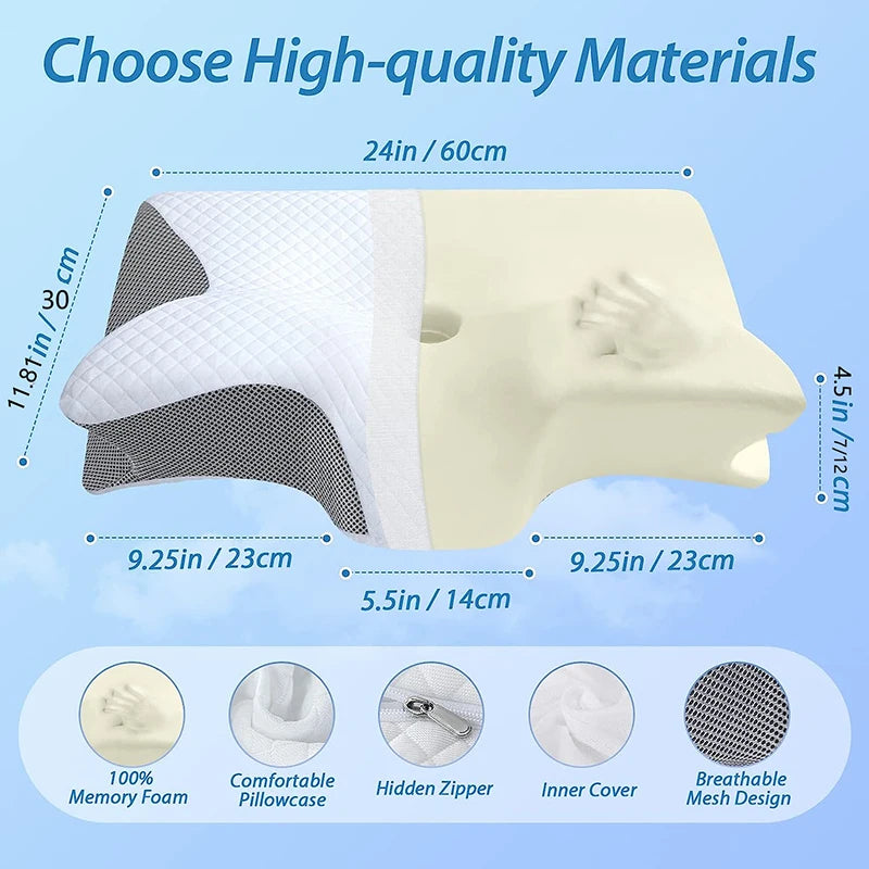 Dream Cushion® – Premium Memory Foam Neck Pillow - Urbizia