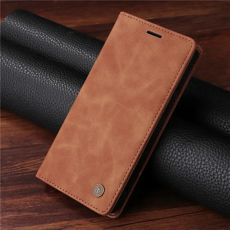 Leather Flip Phone Case For Samsung Galaxy S26 S25 S22 S23 S24 Ultra S10 Plus S20 S21 FE Note 20 Ultra Luxury Wallet Cover