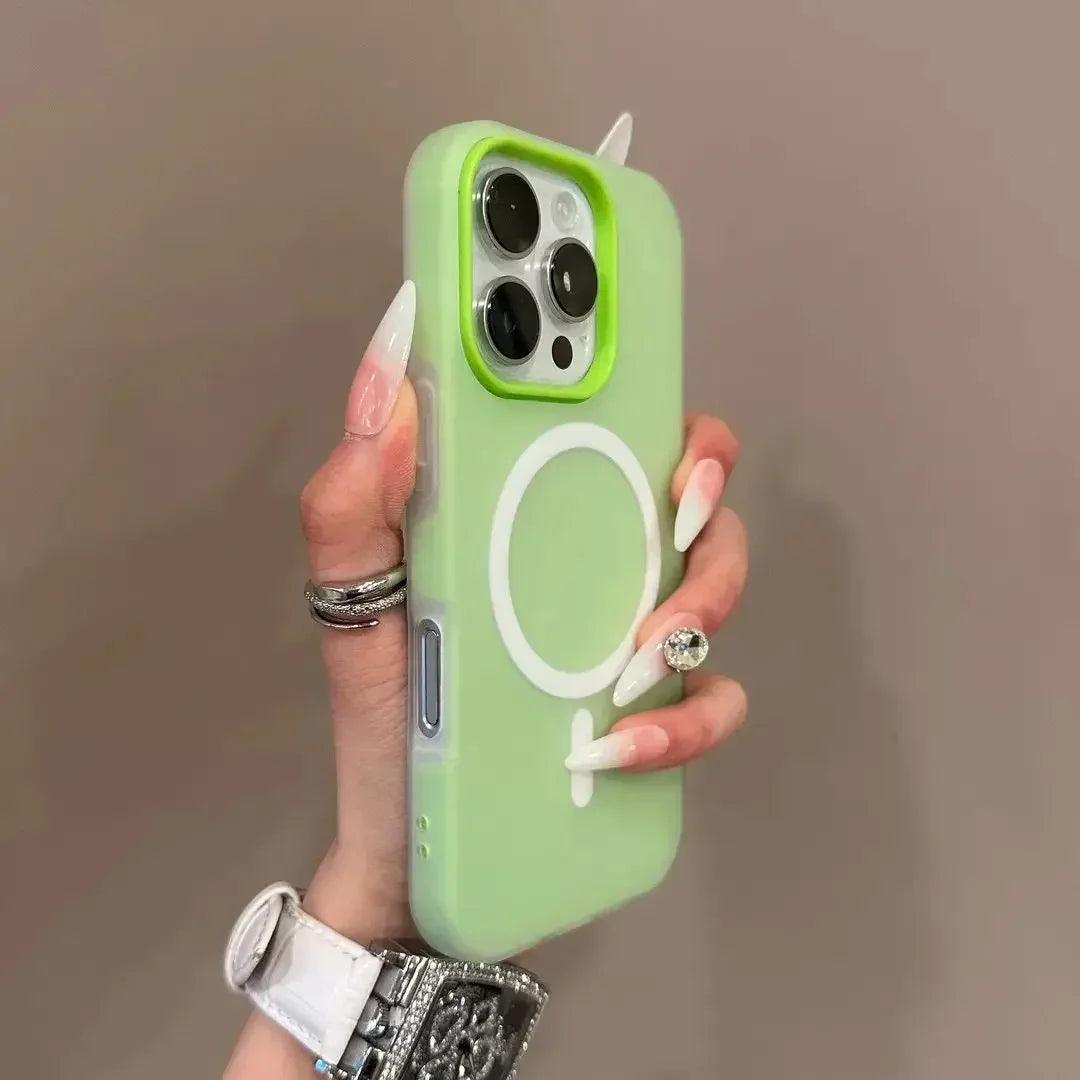 iPhone MagSafe Case – 2-in-1 Candy Color Matte Cover