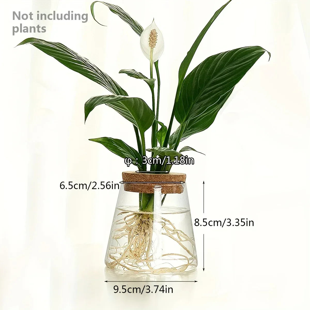 1pc, glass flowerpot breeding station vase rack desktop hydroponic plant cuttings office home decoration - Urbizia