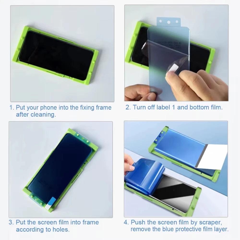 NNBILI 3Pcs Ceramic Hydrogel Film For Samsung Galaxy S26 Ultra S25 S24 S23 S22 S21 S20 S10 S9 S8+ Screen Protector+Install Kit