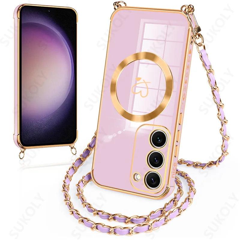 Crossbody Lanyard MagSafe Case for Samsung Galaxy Series