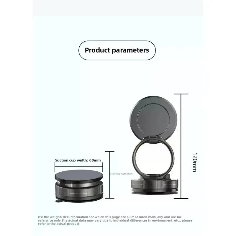T30 Vacuum Magnetic Phone Holder Stand, for Magsafe Suction Cup Phone MountAdjustable Swivel Lock, for Your Car/Gym/Mirror - Urbizia