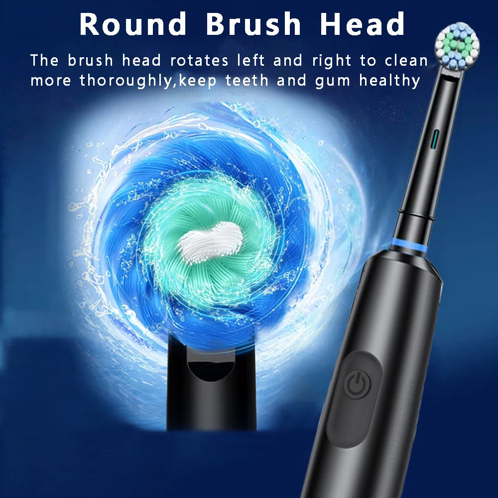 Electric Toothbrush Rotary Cleaning Teeth Brush - Urbizia
