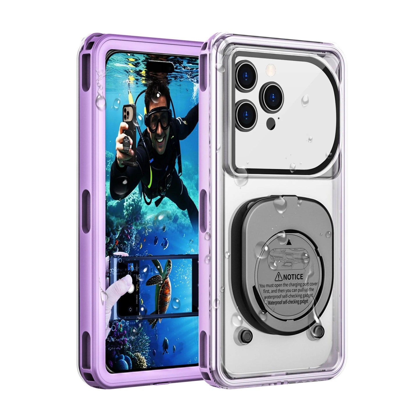 Waterproof phone case, suitable for 6.9-inch models, for outdoor swimming and diving, can be used underwater up to 15 meters