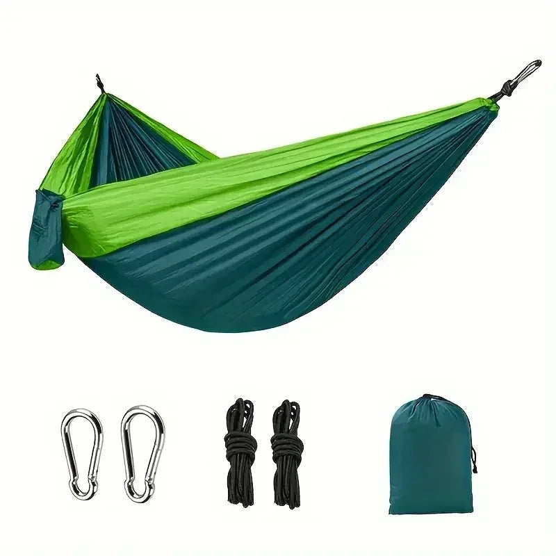 Lightweight Parachute Nylon Camping Hammock Portable Outdoor Sleeping Gear - Urbizia