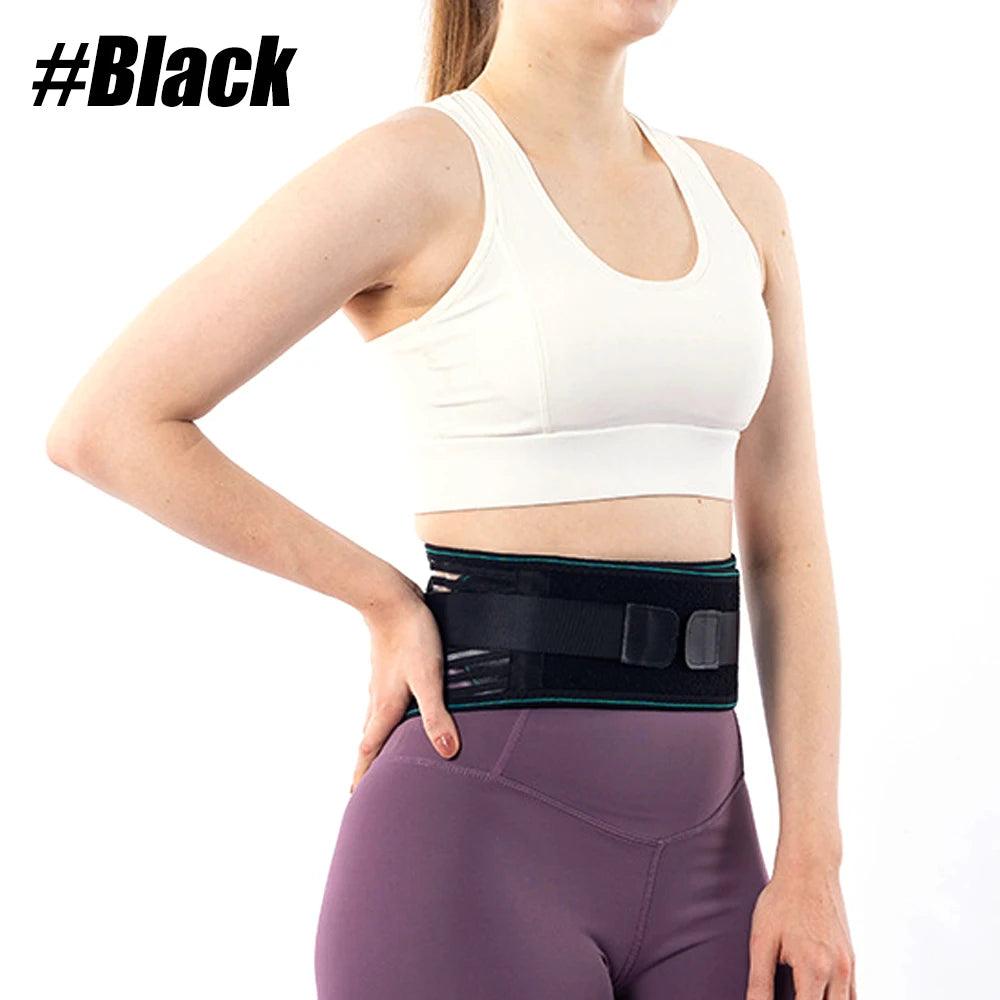 Lower Back Brace for Pain Relief – Lumbar Support Belt, 4 Steel Stays
