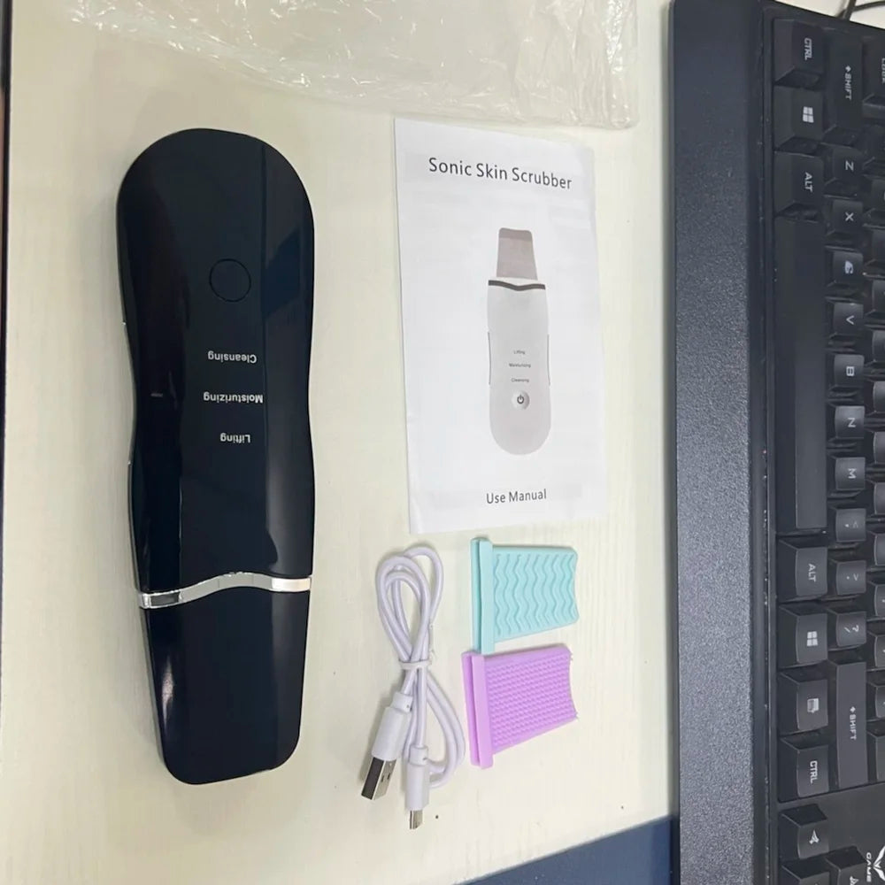 Vibration Face Skin Scrubber Blackhead Remover Tool