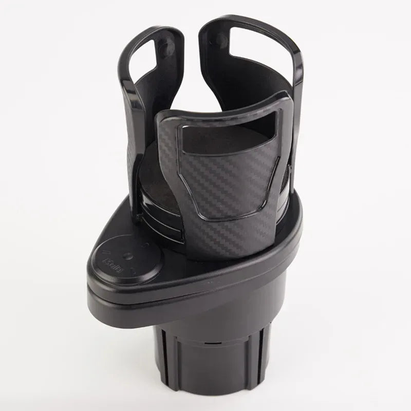 Car Cup Holder with Two-Layer Beverage Rack - Urbizia