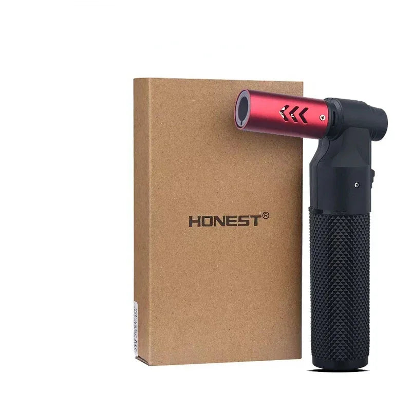 HONEST Jet Butane Gas Lighter – Windproof Metal Cigar & Kitchen Torch Lighter
