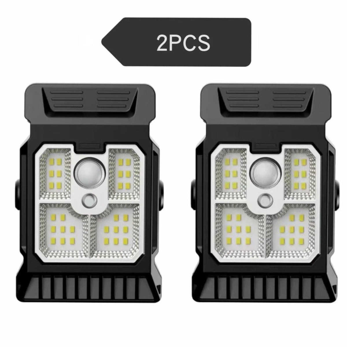 1-4PCs Solar Clamp on Sensor Motion Lights Outdoor Waterproof Work Light 3 Lighting Mode Camping Lamp Fence Wall Garage Led Lamp