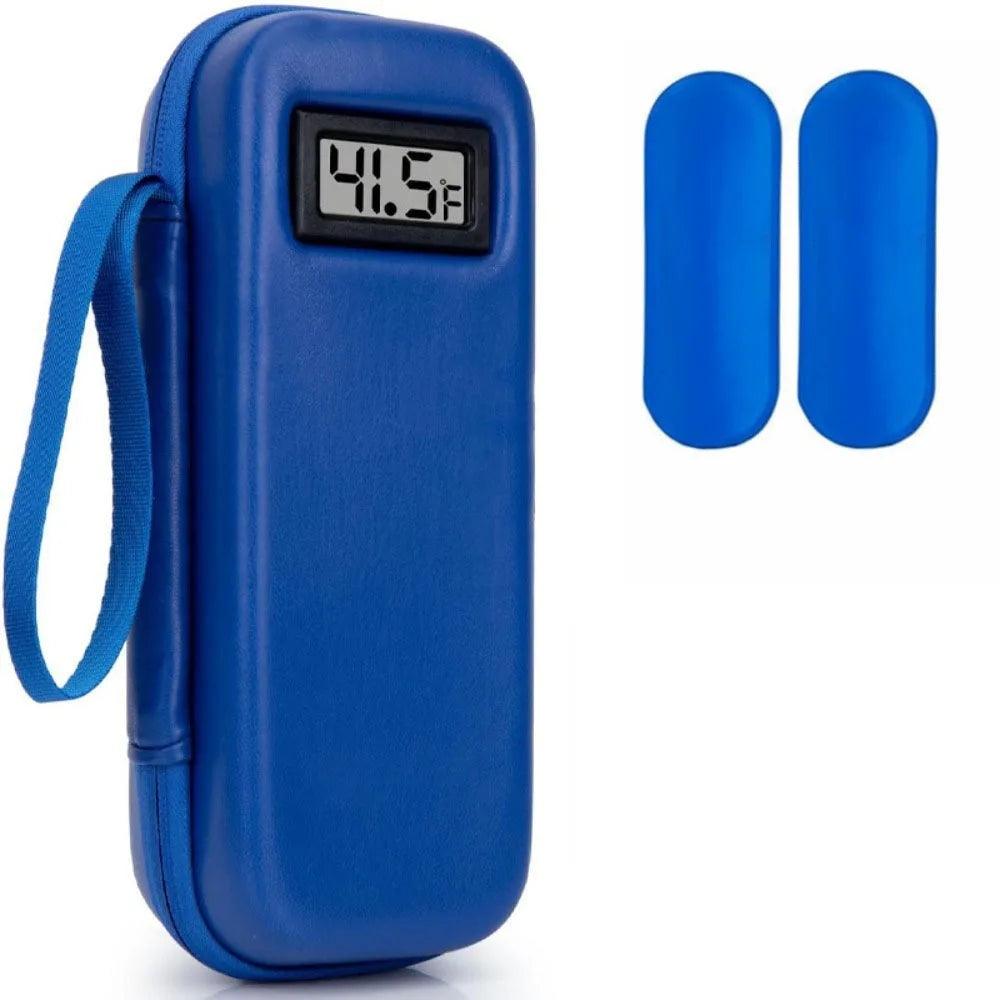With Thermometer Display Insulin Cooler Travel Case Waterproof Thermal Insulated Refrigerated Medicine Organizer Bag
