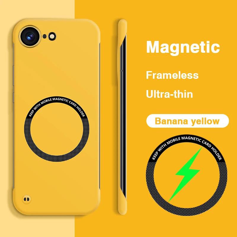 Magnetic Frameless Case for iPhone 16 Pro Max
