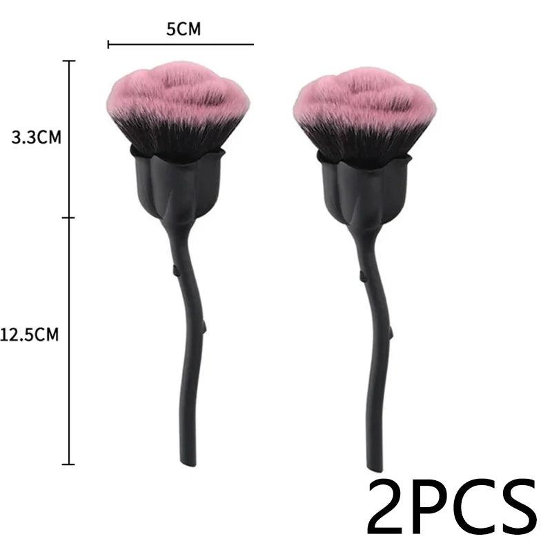 Rose-shaped Soft Brush For Manicure Nail Art Dust Brush Nail Dust Brush Gel Polish Dust Cleaning Nail Brushes Tool Nail Supplies