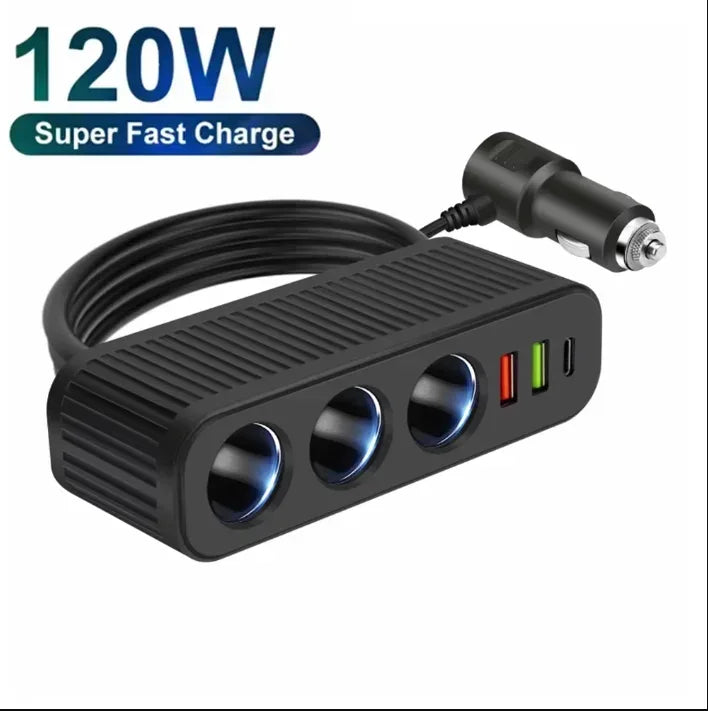 3-in-1 USB Car Charger Adapter - Urbizia