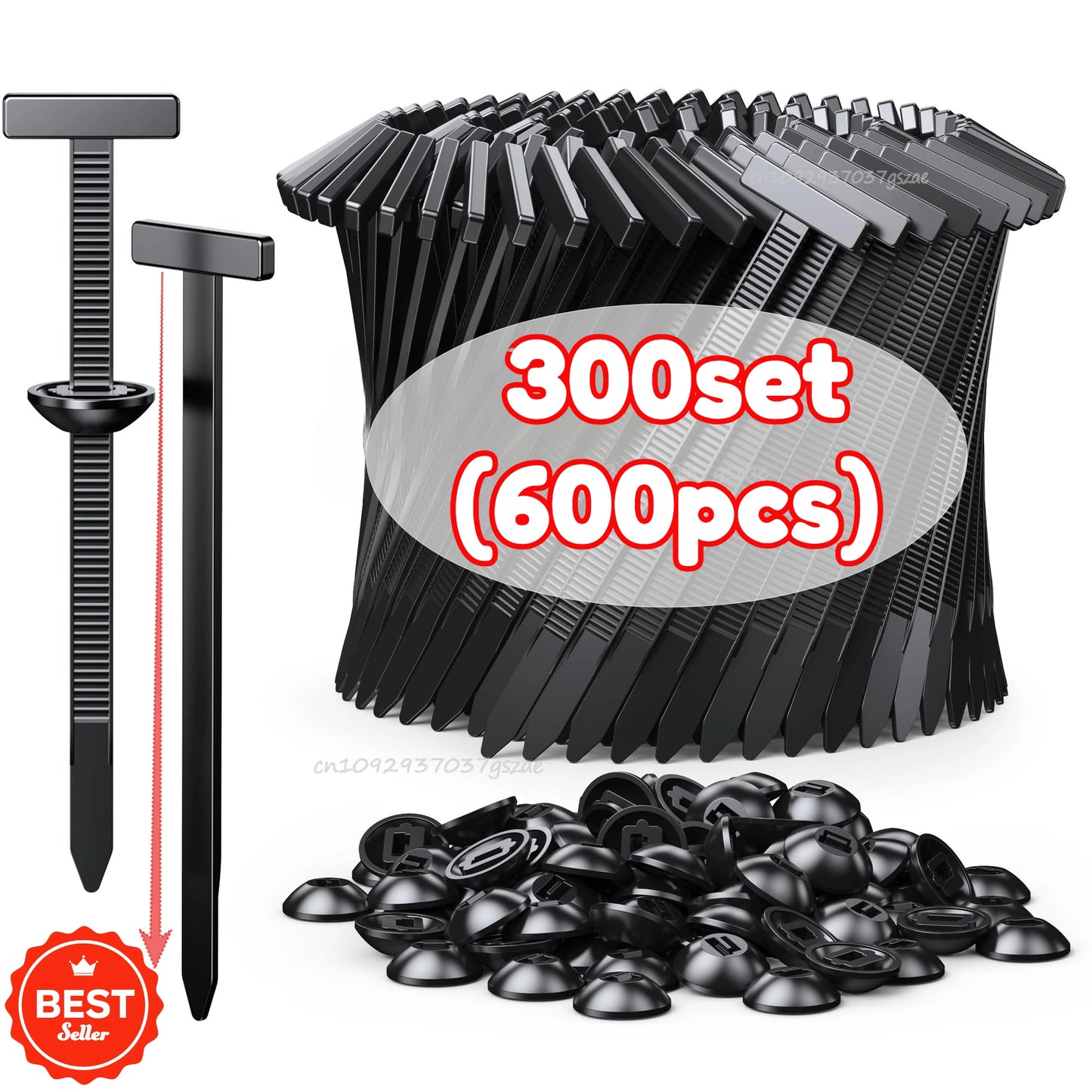 Nylon Cable Tie Buckle Fixed Through The Core Nail Cable Tie Buckle Mudguard Fender Inner Lining Trunk Buckle Outdoor Camping