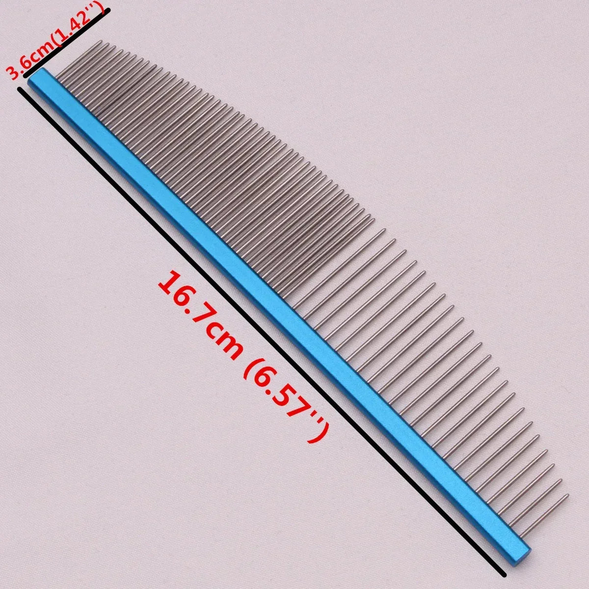 Pet Grooming Combs Aluminum Alloy Brush For Dogs Boundary Knot Massage Tools Professional Salon Cat Hair Cleaning Crescent Combs - Urbizia