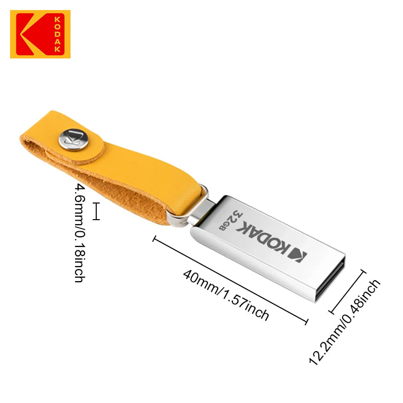 KODAK USB 2.0 Pen Drive 32GB 64GB 128GB K122 Metal USB Flash Drive Memory Pendrive