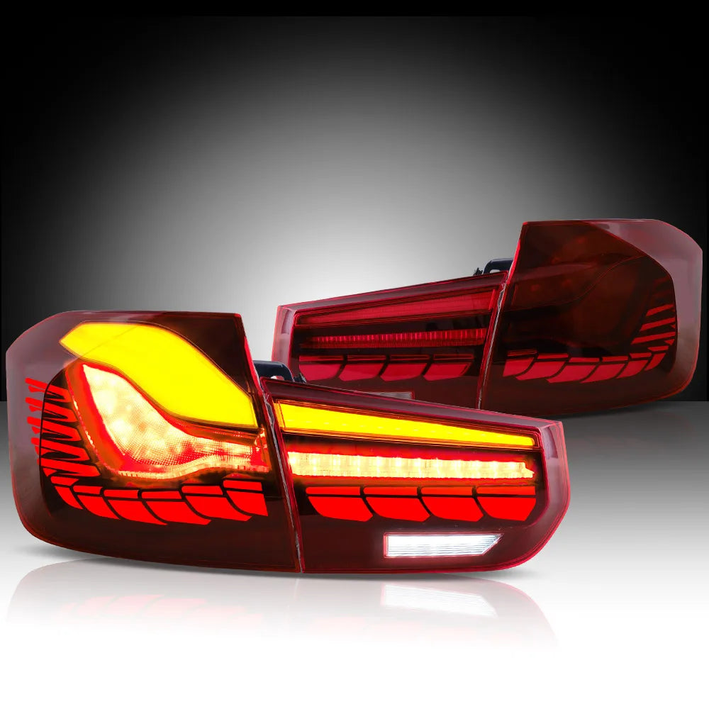 VLAND LED Tail Lights For BMW 3 Series F30 F80 2012-2019 GTS Style Rear Lamps Dynamic Turn Signal Plug & Play Upgrade