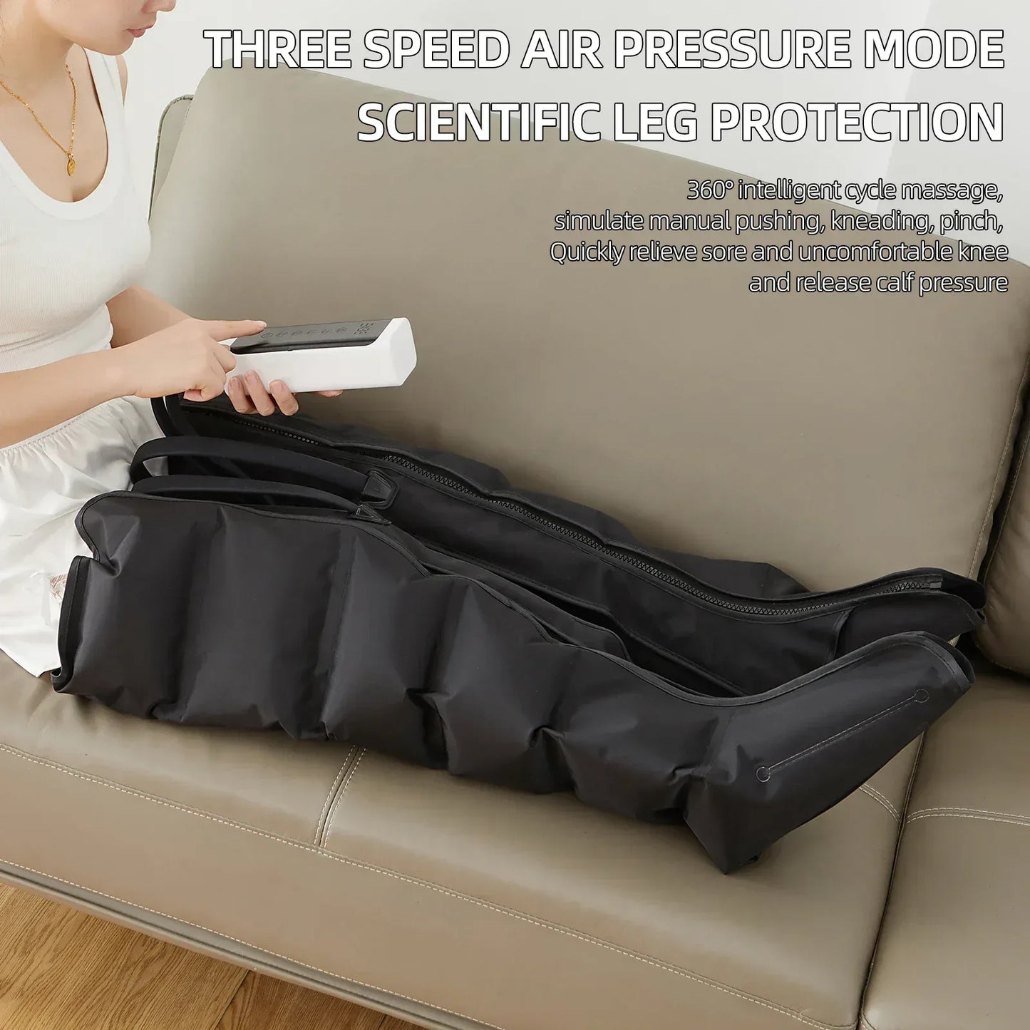 Air Compression Leg Massager Boots for Circulation Relief - Urbizia