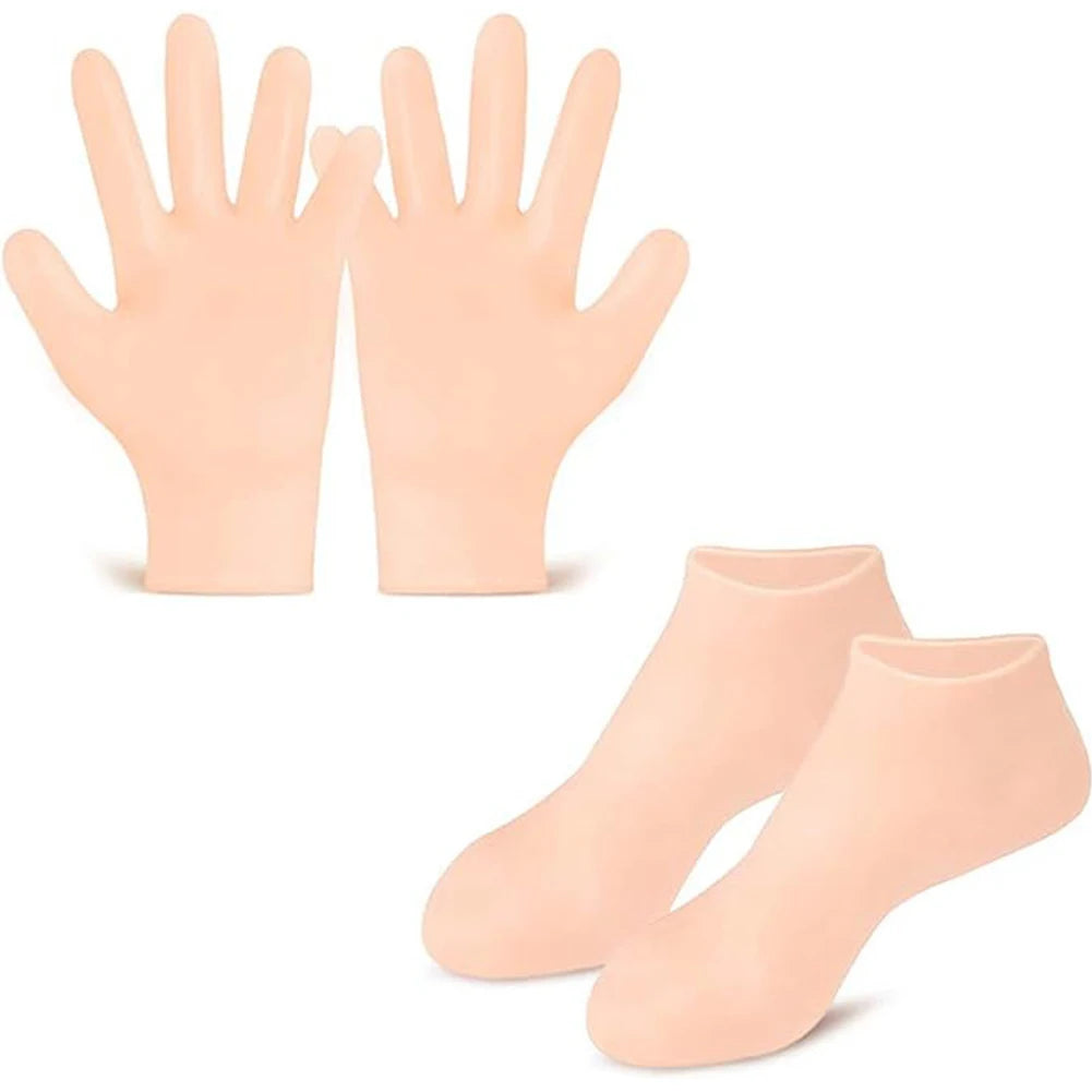 Silicone Socks and Gloves for Spa Day - Urbizia