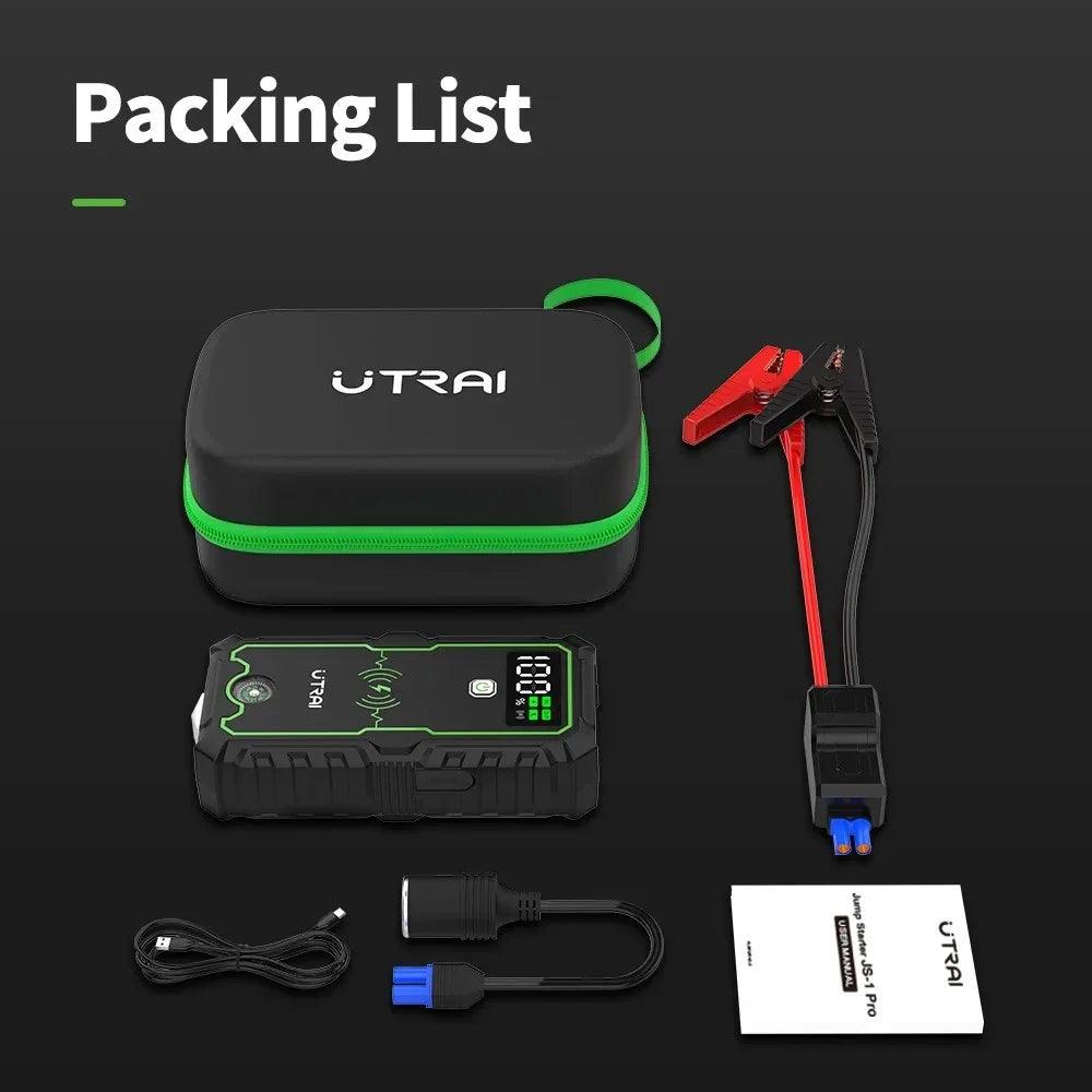 UTRAI Power Bank 4000A Jump Starter Portable Charger Car Booster 12V Auto Starting Device Emergency Car Battery Starter