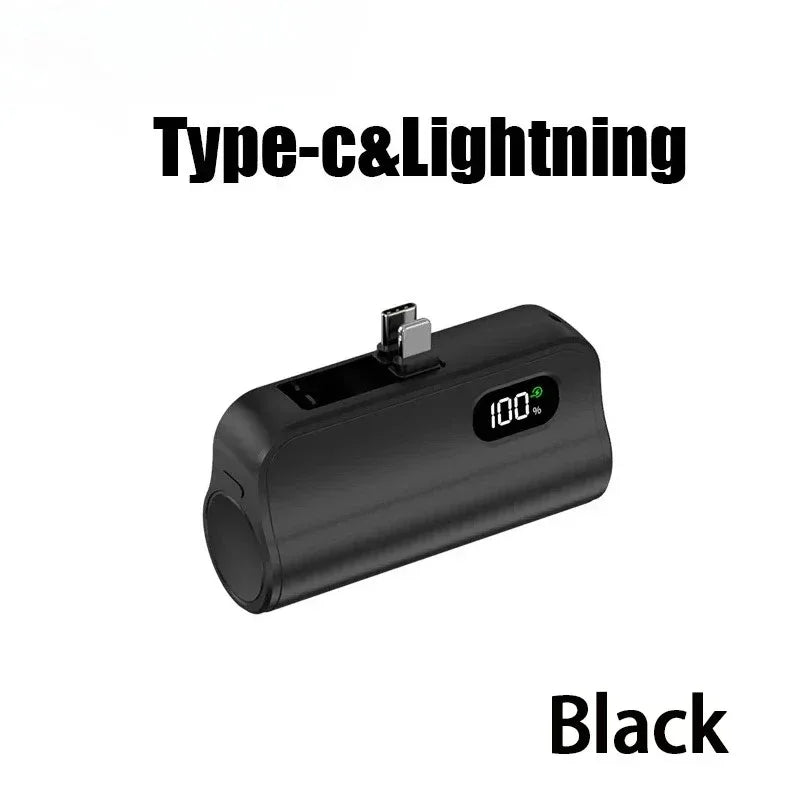 Mini Capsule Power Bank 5000mAh 20W Fast Charging Portable