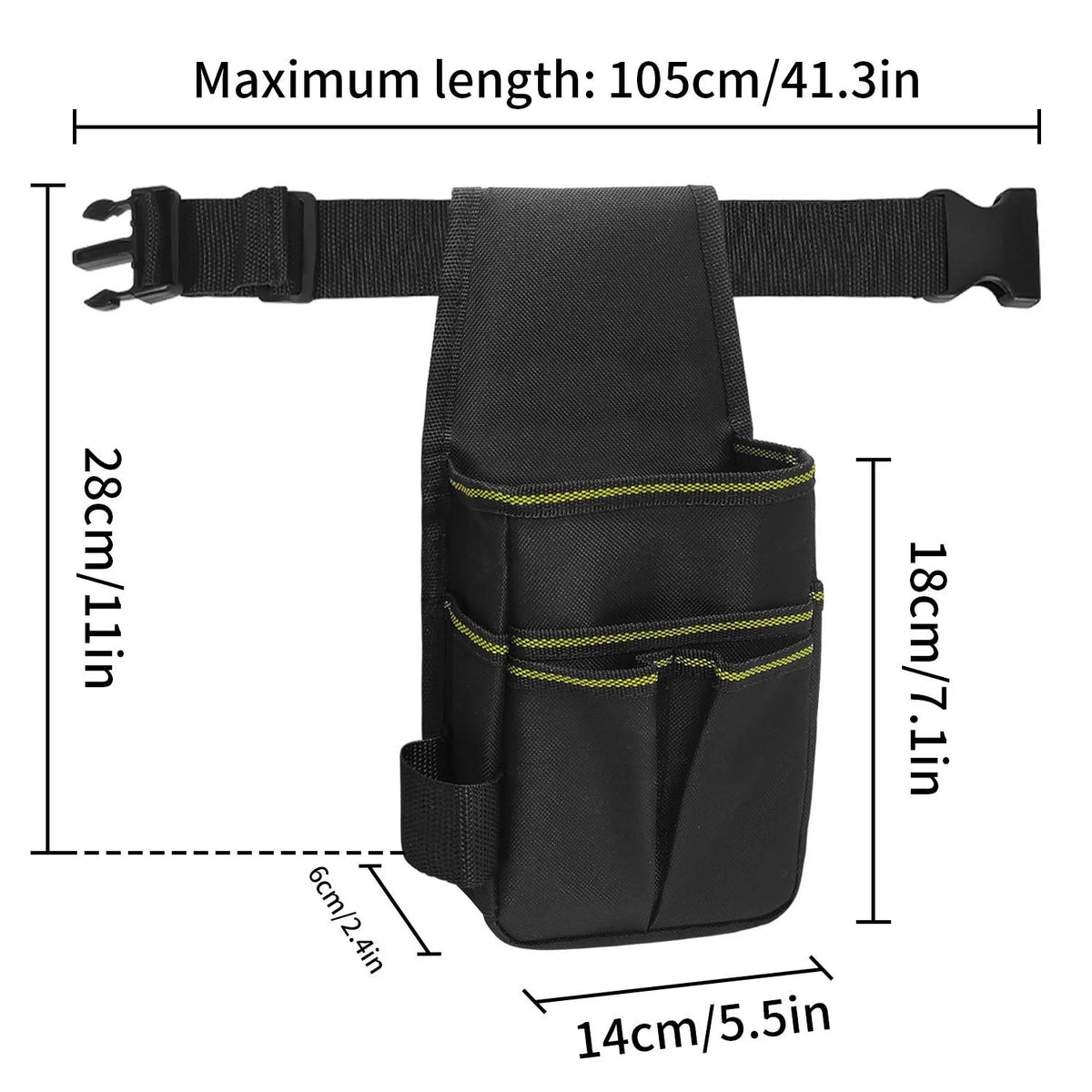 Multi Functional Tools Bag Waist Pouch Belt Storage Holder Organizer Garden Tool Kits Waist Packs Oxford Cloth Pocket Tool Pouch