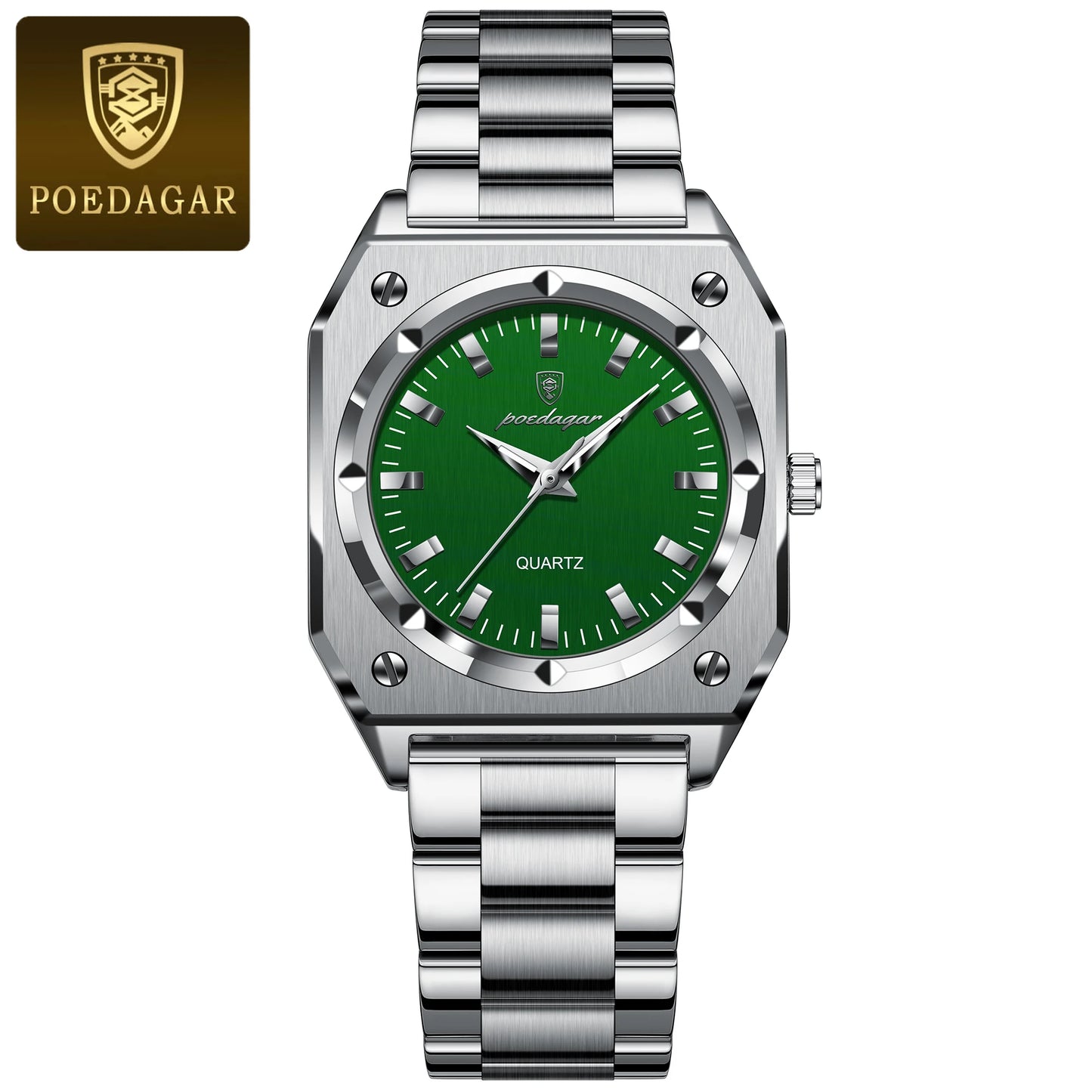 POEDAGAR Elegant Ladies Wristwatch Waterproof Stainless Steel Luminous Exquisite Woman Watch Quartz High Quality Women's Watches