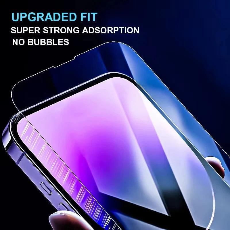 4PCS Tempered Glass for iPhone 18 17 16 16e 15 14 13 12 11 Pro Max Air Screen Protectors for iPhone X XR XS 7 8 12 13 Mini Glass