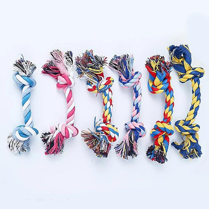 Double Knot Cotton Rope Chew Toy for Dogs and Cats
