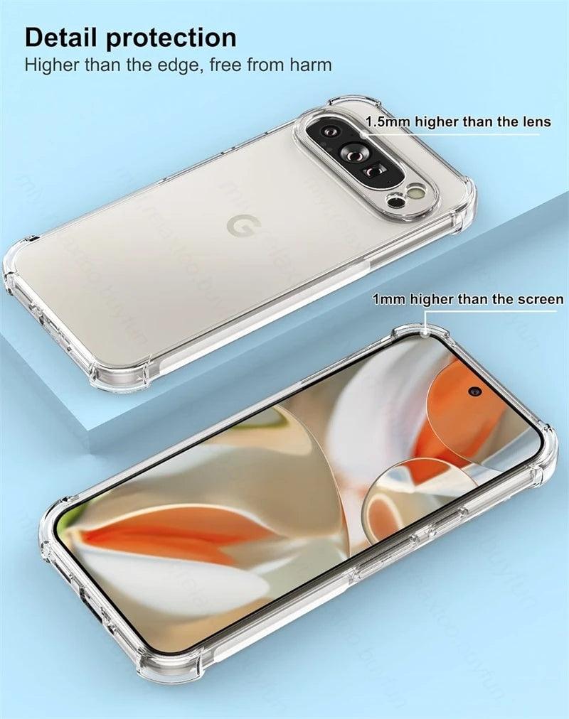 Google Pixel Clear Slim TPU Case – Pixel 9 to 10 Series