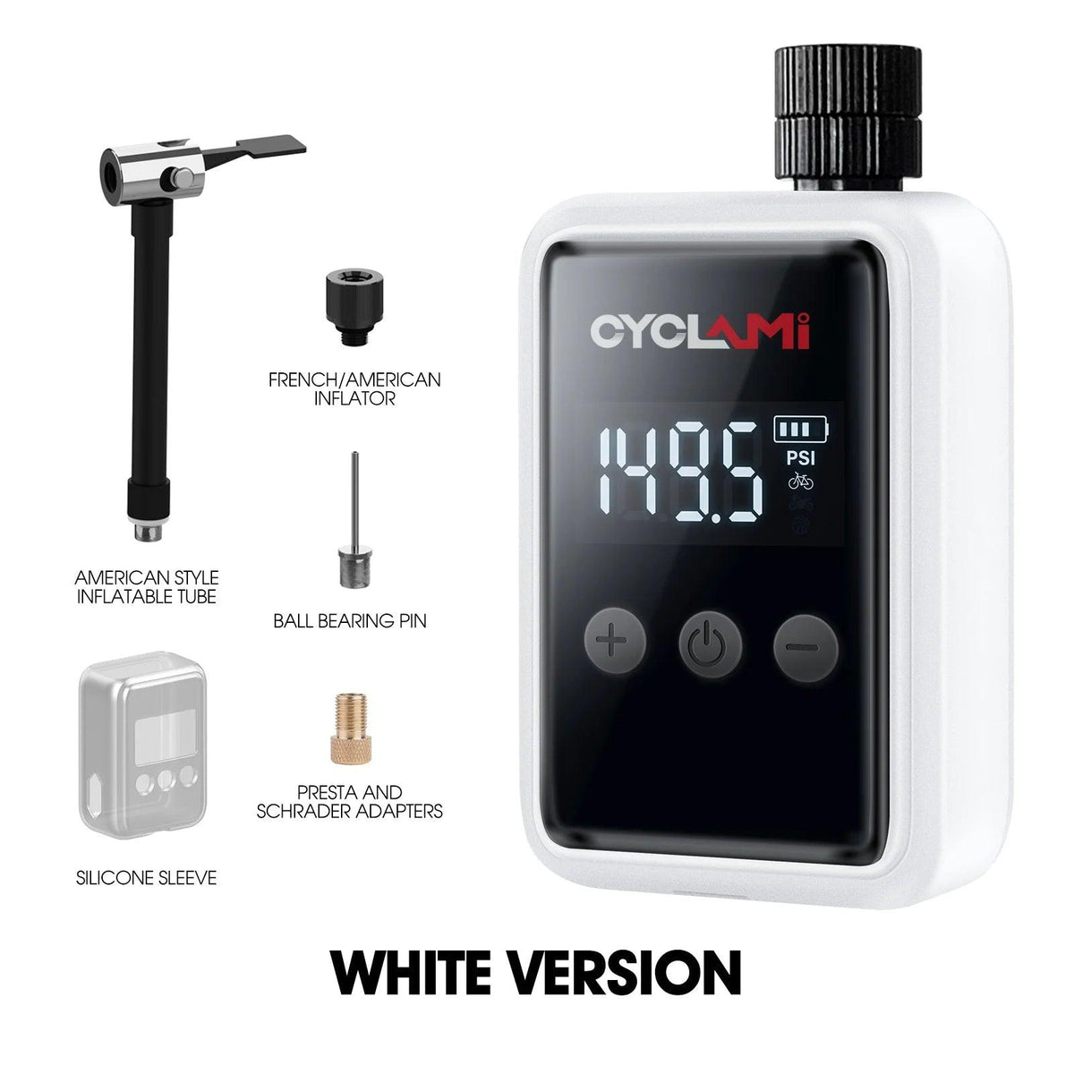 150PSI Portable Pocket Bike Electric Air Pump Schrader Presta Valve MTB MINI Rechargeable Compressor Tire Inflator CYCLAMI HW125