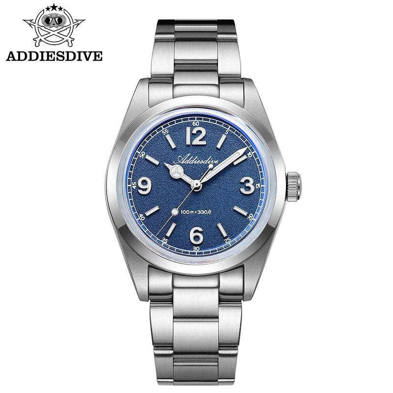 ADDIESDIVE New VH31 Quartz Watches Bubble Glass Retro Elegant WristWatch BGW9/C3 Luminous Waterproof 10Bar Men's Watch AD2518