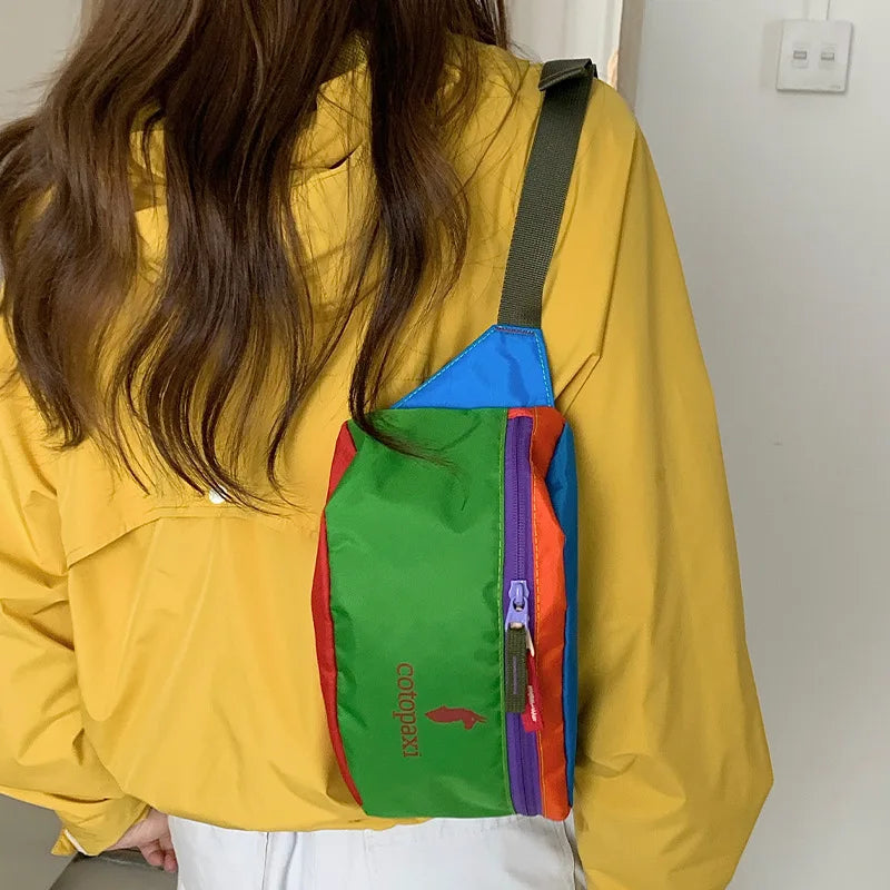 Fashionable Large Capacity Unisex Camel Design Waist Bag Chest Bag Outdoor Hiking Crossbody Bag Toiletry Cosmetic Pouch
