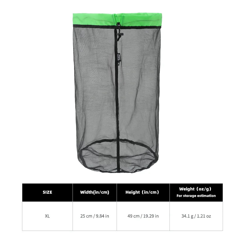 Lightweight Mesh Drawstring Storage Bags