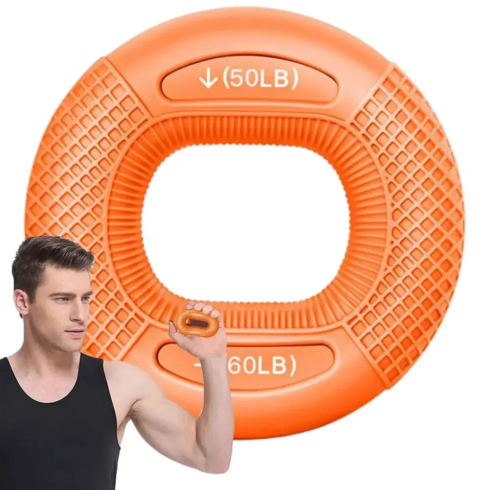 Silicone Finger Gripper Ring Hand Muscle Strengthener Ring Wrist Finger Trainer Exercise Carpal Expander Workout Fitness Device - Urbizia