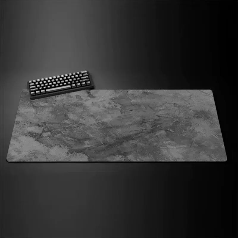 Gray mouse pad Large/Small overlocked mousepad xxl desktop keyboard table pad gray series game desk mat computer accessories - Urbizia