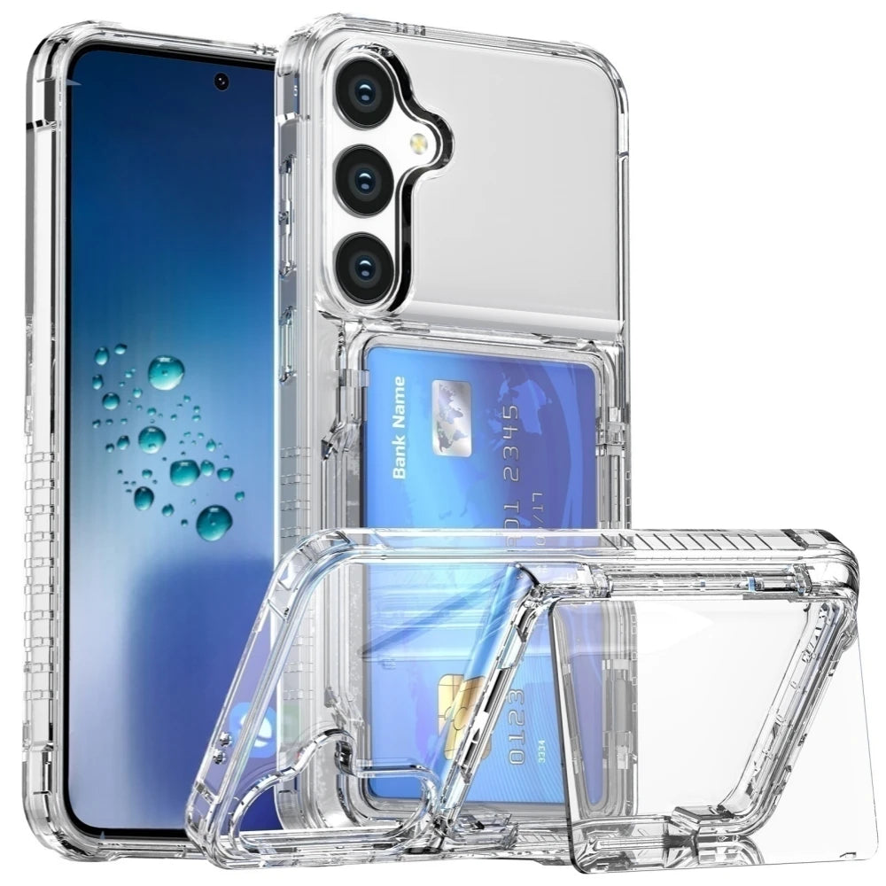Wallet Case For Samsung S26 Ultra/S26 Plus /S26 /S26+ Clear Case with Credit Card Holder ID Card Slots Design Shockproof Cover