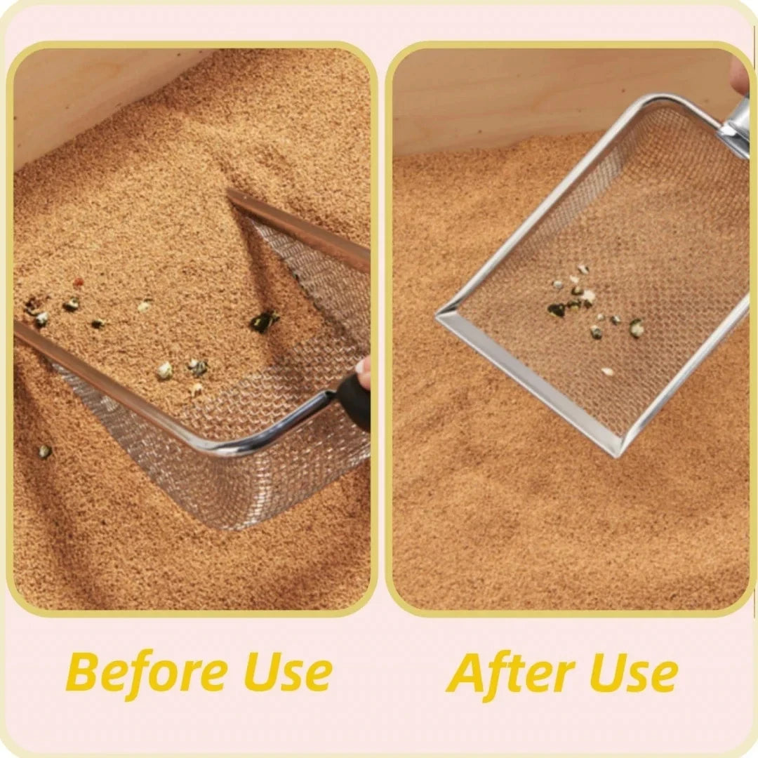 Stainless Steel Cat Litter Scoop - Urbizia