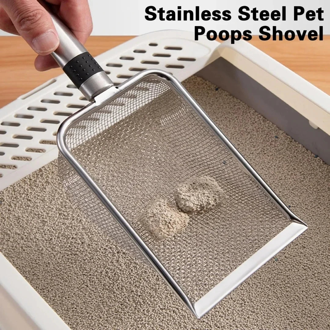 Stainless Steel Cat Litter Scoop - Urbizia
