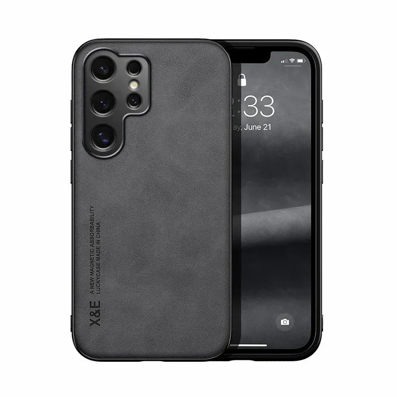 Luxury Ultra-Thin PU Leather Phone Case for Samsung Galaxy