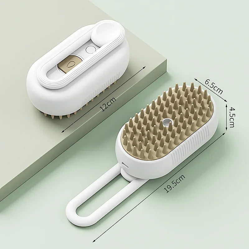 Pet Electric Steam Brush For Grooming