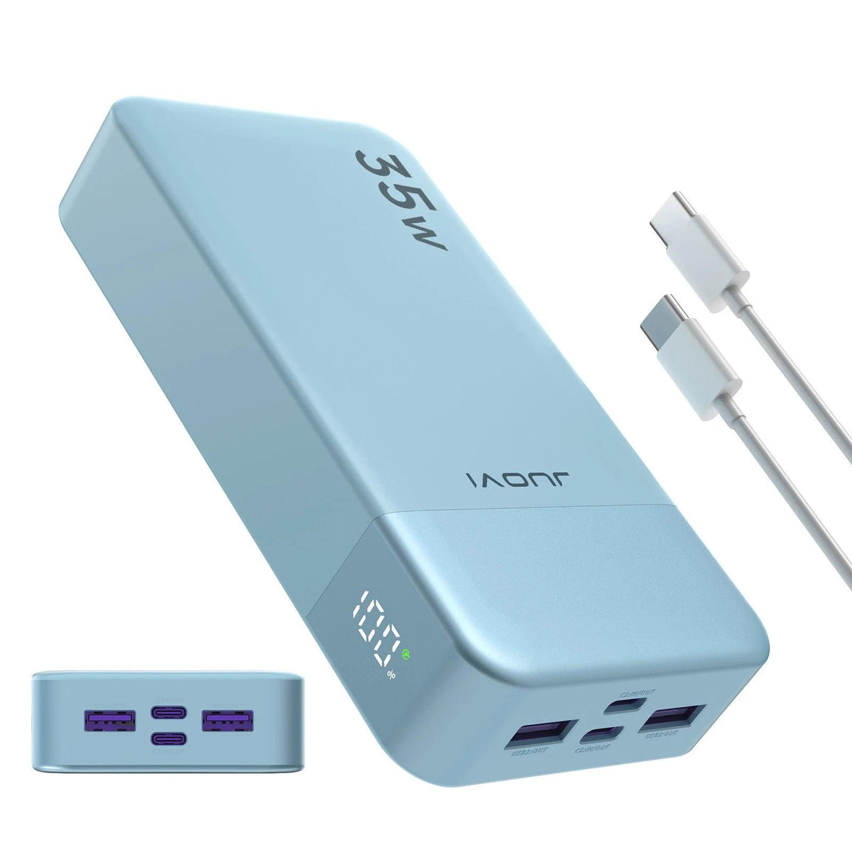 Portable Power Bank 20000mAh, JUOVI 35W Portable Charger, Battery Pack Fast Charging, PD3.0 QC4.0 External Phone Battery Pack