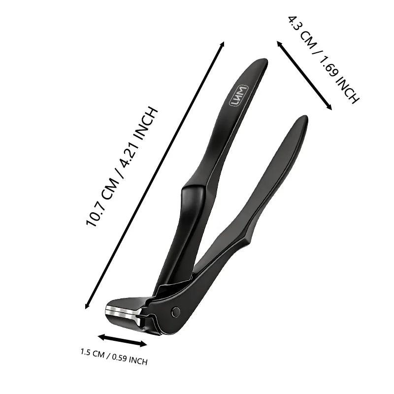 Ingrown Nail Clippers, Slanted Curved Blade Toenail Clippers, Wide Jaw Anti-Splash Nail Clipper for Thick Ingrown Nails, Stainle