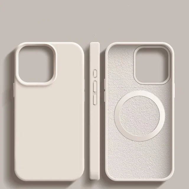 For iPhone 18 17 Pro Max 16 Plus Luxury Magsafe Magnetic Liquid Silicone Frame Phone Case For iPhone 15 14 13 Protective Cover