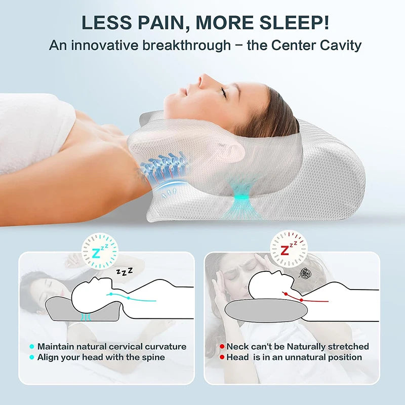 Dream Cushion® – Premium Memory Foam Neck Pillow - Urbizia
