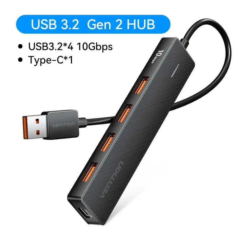 5-in-1 USB-C Hub 10Gbps High-Speed Multiport Adapter