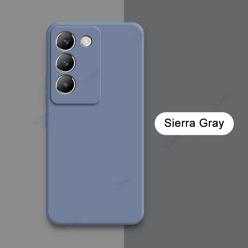 Luxury Dual Layer Cellphones Case Cover for VIVO V30 Lite V40 SE Lens Protection V30Lite V40SE Soft Square Liquid Silicone Armor